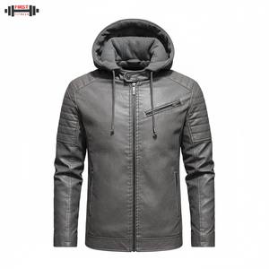 2025 New Casual Slim Leather Jacket High Quality <b>Turn</b>-down Collar Plus Size Custom Oem Stripe Decoration Bomber Jacket - Product Image 1
