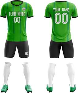 ชุดเสื้อเจอร์ซีย์ฟุตบอลของผู้ชายชุดกีฬาแบบระเหิดชุดเครื่องแบบถ่ายเทความร้อน - Product Image 2