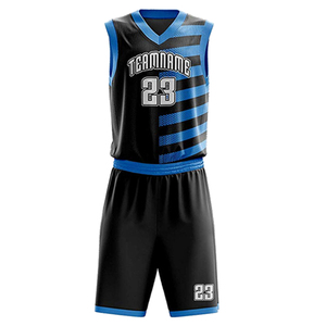 Ensemble de maillots de basket-ball personnalisés pour hommes, 100% polyester, impression par sublimation, séchage rapide, respirant, sans manches - Product Image 2