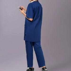 Uniforme médico antiarrugas a la moda con cuello en V Tops traje de fregado/uniformes médicos de hospital personalizados uniformes de enfermería para mujeres 2025 - Product Image 5