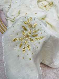 Boutique indienne dernière exclusivité fantaisie vêtements ethniques Premium Fandy Satin Saree avec chemisier mariée fête porter Saree pour les femmes - Product Image 2