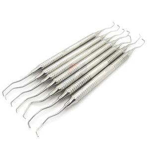 Juego de 7 Piezas de Instrumentos Quirúrgicos de Acero Inoxidable para Rellenos Dentales de Composite, Reutilizables, con Empuñadura Ergonómica, Certificación CE - Product Image 1