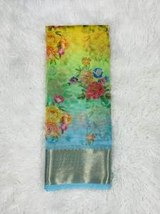 Hermoso Sari impreso digital Kanchi Kota - Product Image 4