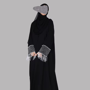 Abaya entièrement personnalisée, nouvelle tendance, arrivée récente, abaya élégante pour femmes, vêtements islamiques de haute qualité, taille plus, manches longues - Product Image 1