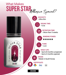 CharmLash <b>adhesive</b> glue <b>lashes</b> natural <b>lash</b> extension low humidity <b>adhesive</b> <b>lashes</b> extension glue fast drying 0.3s customize - Product Image 3