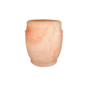 โกศเกลือหินสไตล์ดอกไม้สีชมพูแกะสลัก - Product Image 5