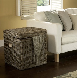 <b>Square</b> Rattan <b>Basket</b> with Lid Handmade Storage <b>Basket</b> Wholesale eco-friendly Made in Viet Nam - Product Image 6