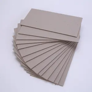 1.0mm 2.0mm Custom Size Recyclable 2 Sides Grey Color Gray Paper Board Card Board For Booking Binding