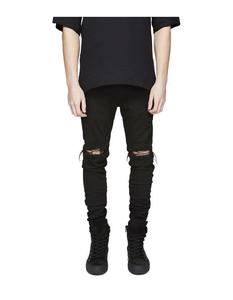 Pantalon de survêtement en détresse, coupe ample, Streetwear, sur mesure, Fitness, avec cordon de serrage, OEM, vente en gros, 2022 - Product Image 3