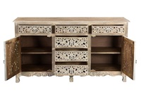 Armoire de salon moderne extensible en bois massif sculpté, grande capacité, 5+ tiroirs, de haute qualité, durable et écologique, vente en gros