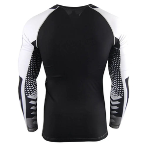 Unisex Full Sleeve <b>Compression</b> <b>Vest</b> Turn-down Collar Geometric Print Moisture Wicking Quick Dry Breathable Fitted Customized - Product Image 2