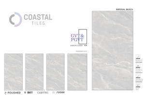 Carrelage de sol brillant en porcelaine de haute qualité 600x1200MM Gris impérial - Product Image 2