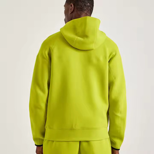 Ventes en gros de sweats à capuche zippés, unis, d'hiver, teints, respirants, légers, en polyester/coton, confortables, élégants, décontractés - Product Image 4