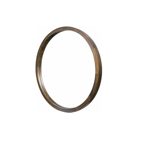 Espejo Redondo de Pared con Marco de Madera Natural, Espejo Decorativo - Product Image 1