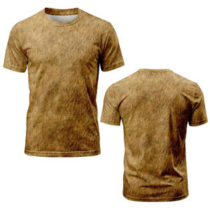 เสื้อยืดชายแบบซับลิเมชั่นสำหรับใส่ไปชายหาด เนื้อผ้าเบาสบาย สไตล์ลำลอง รับผลิตแบบ OEM - Product Image 6