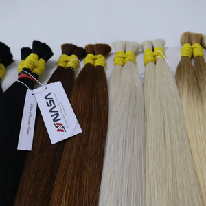 Extensions de cheveux en vrac les plus tendances Cheveux vietnamiens Double noyés 100 grammes Couleurs claires 12 pouces - Product Image 1