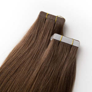 เทปผมคนจริงๆสีบลอนด์สีน้ำตาลเข้มแบบรัสเซีย