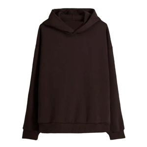 Sweat-shirt pour homme en molleton 100% coton biologique, hiver, uni, à capuche, surdimensionné, avec épaules tombantes, style uni teint et lavé - Product Image 3