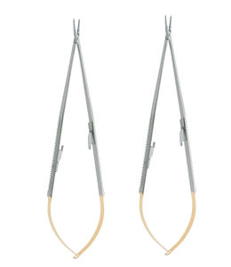 Porte-aiguilles Castroviejo Ryder en acier inoxydable, 18 cm, droit, poignée TC large, à verrouillage croisé dentelé, manuel, qualité export, vente en gros - Product Image 4