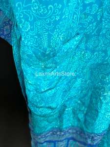 Robe Kimono en Soie Crêpe Faite Main de Luxe pour Femme, Douce et Fluide, Style Bohème, Cache-Maillot de Plage Printemps-Été-Automne, Taille Élastique - Product Image 4