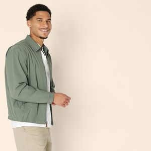 Blouson aviateur zippé léger et extensible de coupe décontractée pour homme - Product Image 2