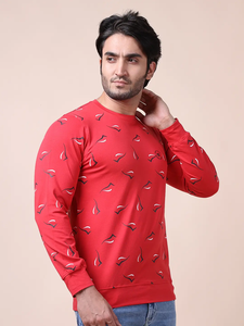 Ultimate Comfort Stylish Fit Venta caliente Red Loopknit Sudadera 100% algodón Mangas completas Ropa de todo el día para la temporada de invierno ODM - Product Image 4