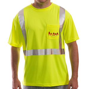 2025 new article <b>hi</b>-<b>vis</b> Breathable Construction safety <b>shirt</b> Short sleeve with pocket & Reflective Road Safety <b>T</b> <b>Shirt</b> for Men - Product Image 6