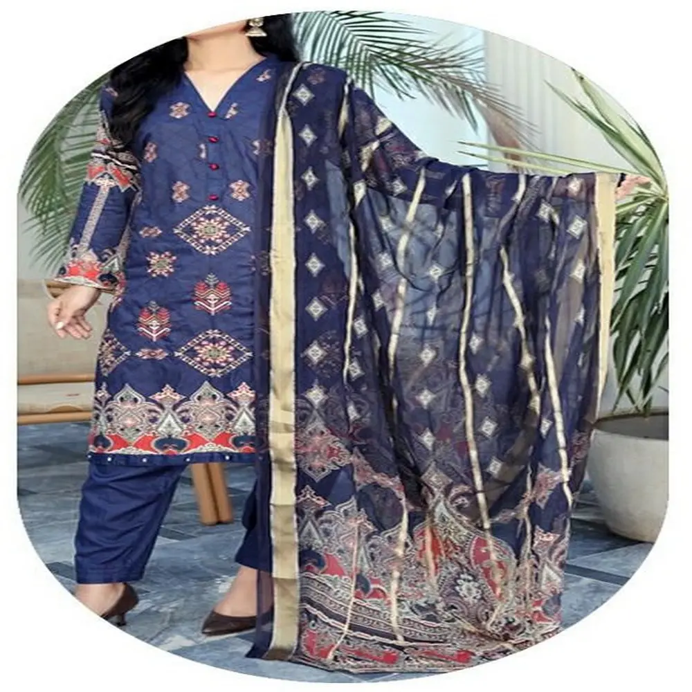 Salwar kameez 여성용 인도 및 파키스탄 스타일 의류 린넨 드레스 고품질 의류