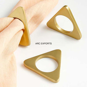 ห่วงใส่ผ้าเช็ดปากทรงสี่เหลี่ยมสไตล์โมเดิร์นสำหรับตกแต่งโต๊ะคริสต์มาสงานแต่งงานงานเลี้ยงวันเกิดอุปกรณ์รับประทานอาหารจากอินเดีย - Product Image 5