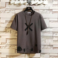 Camiseta Personalizada Transpirable de Manga Corta para Hombre, Verano, Alta Calidad, Tallas Grandes M-5XL, Cuello Redondo