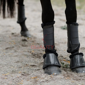 Botas de equitación con espuma que absorbe los golpes y protección reforzada de los nalgas de los tendones hechas a medida en Pakistán para ecuestres - Product Image 3