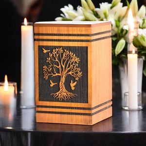 Urna Funeraria de Madera de Alta Calidad para Restos Humanos |   Proveedor Mayorista al por Mayor - Product Image 1