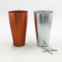 Tasses en aluminium de haute qualité, recyclables, incassables, pour les fêtes, le camping, les boissons, la vodka, la bière, le soda, l'aérosol, le café, le jus, logo personnalisé, couleur