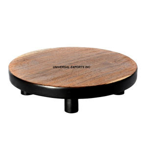 Luxury Round <b>Wooden</b> <b>Cake</b> Stand Handmade Eco-Friendly Simple Luxury Design for Home & Commercial Use Latest Arrival - Product Image 1