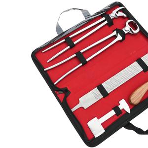 Kit de Herramientas para Herrador, para Recortar Cascos, Moldear Cascos, Cortaúñas, Lijador para Suavizar Bordes Rugosos, Cuchillo para Cascos y Pulidor - Product Image 6