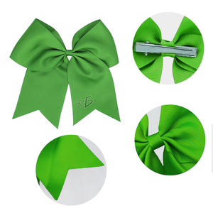 Fascia per capelli per bambini con fiocco grande e fermaglio in acciaio inossidabile, disponibile in 4 colori solidi - Product Image 2