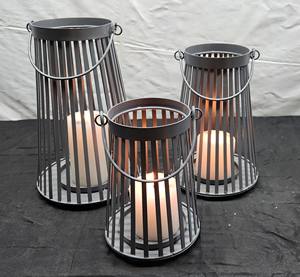 Décorations de Noël faites à la main petites lanternes et pots de bougies en métal de haute qualité artisanat en fer durable 3 tailles différentes pour un usage domestique - Product Image 2