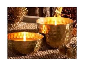 Variedad exclusiva de tarros de velas de metal con y sin tapa para decoración del hogar, tarros de velas vacíos de lujo, tarros de velas de cera - Product Image 2