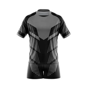 Venta directa de fábrica, nuevo diseño, ajustado, logotipo personalizado, conjuntos de uniformes de Rugby, uniforme de Rugby de secado rápido de poliéster 100% de la mejor calidad - Product Image 2