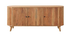 Buffet en bois d'acacia Bronx rangement morden ethnique buffet en bois massif fabriqué à la main - Product Image 4