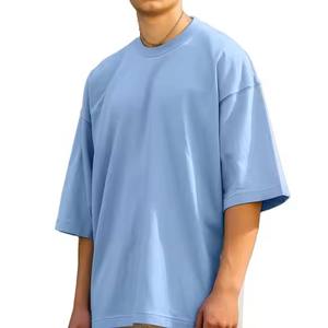 Nueva Camiseta lisa de cuello redondo para hombre de calidad de lujo Ropa de moda adorable Todas las tallas 240 gramos Peso DTG Technics Low MOQ Stock Market - Product Image 5