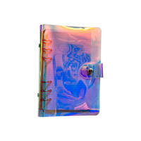 Carnet de budget A5 personnalisé en gros, rechargeable, avec couverture transparente en PVC à 6 anneaux pour la gestion du budget, logo personnalisé, directement de l'usine