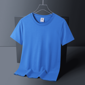 Camiseta de Algodón Peinado de 220 g/m², Cuello Redondo, Algodón Orgánico, Estampada, Gruesa, Lisa, Tallas Grandes para Hombre - Product Image 3