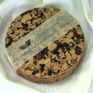 COASTER CHOCOCHIP High Quality Natural Cork Coaster with Double Side Veneer Customizable Logo for Parties <b>Dinners</b> Weddings - Product Image 1