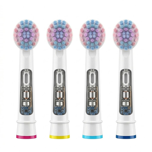 Repuestos de cabezales de cepillo de dientes redondos con patrón de panal hexagonal, genéricos para cepillos eléctricos Oral-B, venta al por mayor, fábrica OEM - Product Image 1