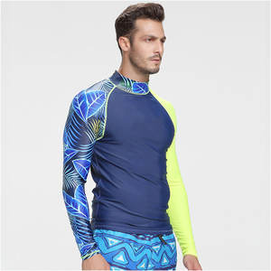 Fishing Shirts Quick Dry <b>Men</b> Customizable Long Sleeve Rash Guard Wholesale Compression Shirt Design Your Own <b>Swim</b> Shirt - Product Image 3
