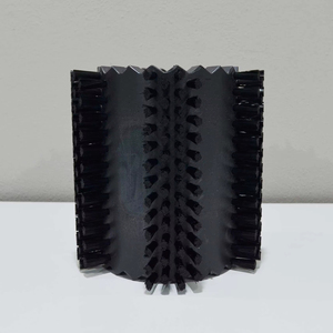Cylindrical roller black bristle <b>brush</b> for industrial use - Product Image 1