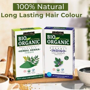 Poudre de henné et d'indigo certifiée USDA Ecocert Bio Organic 100% Natural Hair Color Combo Kit pour la teinture des cheveux Black Indigo 100gm - Product Image 5