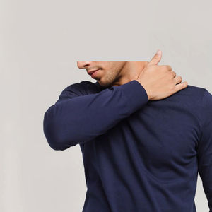 Conjunto de chándales de dos piezas de lana de algodón 100% para hombre al por mayor, jersey liso, sudadera, Camiseta deportiva de cuello redondo - Product Image 6