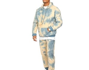 ชุดวอร์มมัดย้อมสำหรับผู้ชายเสื้อแจ็คเก็ตลำลองกันยับ - Product Image 5